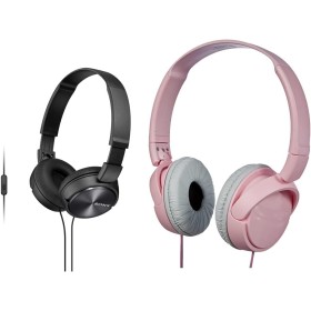 Sony Mdr-Zx310Apb - Auriculares De Diadema Cerrados (con Micrófono, Control Remoto Integrado), Negro + Mdr-Zx110 - Auriculares