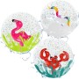 YUEXNKO Pelotas de Playa, 3pcs Pelota de Playa 3D, Pelota de Playa Hinchable, Pelota de Playa para Niños, Pelota de Playa