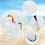 YUEXNKO Pelotas de Playa, 3pcs Pelota de Playa 3D, Pelota de Playa Hinchable, Pelota de Playa para Niños, Pelota de Playa