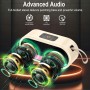Altavoz Bluetooth 5.3, Altavoz Inalámbrico Portátil con Luz LED de Color, Graves Estéreo 360° Hi-Fi, Batería Incorporada de