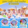 Globos de Agua Reutilizables Autocierre, 6 piezas Globo de Agua de Silicona Colorida Bola de agua llenado Rapido, Piscina Playa