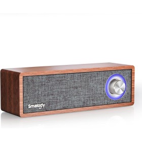 Altavoz Bluetooth, Altavoces de Madera clásicos Retro inalámbricos portátiles Smalody de 10 W para decoración de Habitaciones,