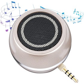 Aceshop Mini Altavoz Portátil de Viaje de 3,5 mm, 3W Altavoces Recargables para Teléfono con batería de 350mAh Altavoz para