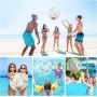 Pelota Playa Hinchable, 2 Piezas Lentejuelas Bola Hinchable, Navidad, Pelota Blanda de PVC para Niños,Pelota Playa Inflable de