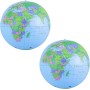 Butyeak Globo del Mundo Inflable Mapa, Globo Terráqueo Hinchable para Profesor, Globo Terráqueo Hinchable, Globo de la Tierra,