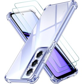 ivoler 3 in 1 Funda para Realme C65 con 2 Piezas Cristal Templado, Transparente Carcasa Protectora Antigolpes Case, Suave TPU
