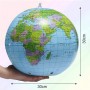 Butyeak Globo del Mundo Inflable Mapa, Globo Terráqueo Hinchable para Profesor, Globo Terráqueo Hinchable, Globo de la Tierra,