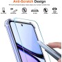ivoler 3 in 1 Funda para Realme C65 con 2 Piezas Cristal Templado, Transparente Carcasa Protectora Antigolpes Case, Suave TPU