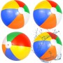 PEAKTOP 4PCS Color Pelotas De Agua, 50CM Pelotas De Playa Hinchable（33cm Cuando se infla）, Verano Juguetes De Pelota De Playa,