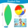 PEAKTOP 4PCS Color Pelotas De Agua, 50CM Pelotas De Playa Hinchable（33cm Cuando se infla）, Verano Juguetes De Pelota De Playa,