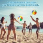 PEAKTOP 4PCS Color Pelotas De Agua, 50CM Pelotas De Playa Hinchable（33cm Cuando se infla）, Verano Juguetes De Pelota De Playa,