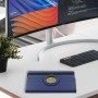 ebestStar - Funda para Realme Pad 10.4 (2021), Carcasa Capa Giratoria, 360 Protectora, Cuero PU Soporte, Azul Oscuro + Cristal