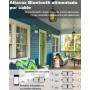 Inwa Altavoz Bluetooth Pared, IPX5, Sincronización de 100 Altavoces, Conexión Teléfono Móvil, Echo Dot, Adecuado para