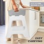 Vigar - Taburete Plegable - Modelo Compact - 40 cm de Altura - 80% Plástico Reciclado - Cocina, Baño y Camping - Escalón Peldaño