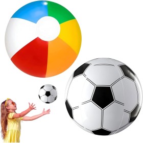 AONAYO 2 pelotas de agua hinchables, pelotas de playa, pelotas de agua para niños, pelotas hinchables, pelotas de playa, pelotas