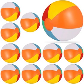 Riisoyu Pelota de Playa, 12 Pelota de Playa Inflable de 30 cm Pelotas de Playa Inflable de Colores para La Piscina Fiestas de