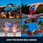 Waboba Moonshine Ball-Pelota Lunar Luminosa, Hiper Saltarín Que Brilla En La Oscuridad, Bola de Tierra de Rebote Extra-Blanco-60