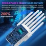 Repetidor WiFi, Potente Amplificador de Señal WiFi, 6 Antenas, 2 Puertos LAN, Extensor WiFi/Router/Repetidor/Ap Modo,