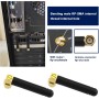 YINETTECH 2 Piezas Mini Antena WiFi Aérea de Doble Banda 2,4 GHz 5,8 GHz 2dBi con Conector Macho RP-SMA de Ángulo Recto para