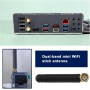 YINETTECH 2 Piezas Mini Antena WiFi Aérea de Doble Banda 2,4 GHz 5,8 GHz 2dBi con Conector Macho RP-SMA de Ángulo Recto para