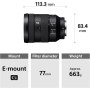 Sony Lente zoom de color negro constante SEL24105G de marco completo con montura en E de 24-105 mm F4