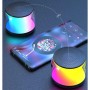 Panlouting Mini Altavoz Bluetooth 5.0 | Luz LED RGB MP3 | Micrófono Incorporado para Llamadas con Manos Libres | Ranura para