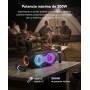 Altavoz Bluetooth Portátil de Karaoke de 200W, Equipado con 2 Micrófonos Inalámbricos para Karaoke, AUX, TF, USB, Ideal para