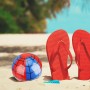 SAVITA 6uds Pelotas Playa de Tela Araña, Pelotas Playa Hinchable Azules y Rojas de Material PVC para Niños Fiesta Actividades al