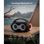 Altavoz Bluetooth Portátil de Karaoke de 200W, Equipado con 2 Micrófonos Inalámbricos para Karaoke, AUX, TF, USB, Ideal para