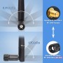 Bingfu M.2 Antena WiFi 2,4 GHz 5 GHz 5,8 GHz 3dBi MIMO RP-SMA Macho (Paquete de 2) + 2 Cables NGFF IPEX4 a RP-SMA de 30 cm para