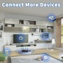 Bingfu M.2 Antena WiFi 2,4 GHz 5 GHz 5,8 GHz 3dBi MIMO RP-SMA Macho (Paquete de 2) + 2 Cables NGFF IPEX4 a RP-SMA de 30 cm para