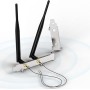 Bingfu Antena WiFi Doble Banda 2,4GHz 5,8GHz 6dBi RPSMA Macho +Cable Extensión U.FL IPX IPEX MHF4 a RP-SMA Hembra + Cubierta de