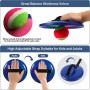 ZZXLOPEZ Juego Pelota Velcro, Juego de Pelota para Niños, 4 Velcro Ball Paddles y 4 Velcro Ball, Juegos de Playa para Niños,