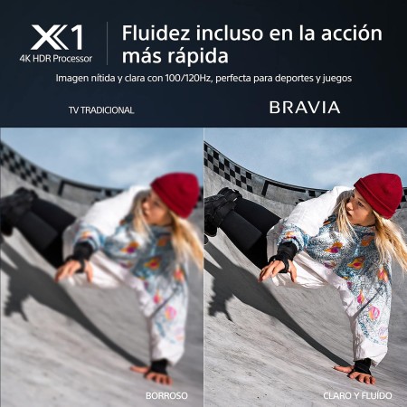 Sony BRAVIA KD55X85L, 55 pulgadas, TV Full Array LED, 4K HDR, Smart Google TV, Funciones ECO, Bravia Core, Marco fino