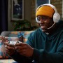 JBL Quantum 360P Auriculares inalámbricos con bluetooth para Playstation, micrófono desmontable, cancelación activa del ruido,
