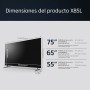 Sony BRAVIA KD55X85L, 55 pulgadas, TV Full Array LED, 4K HDR, Smart Google TV, Funciones ECO, Bravia Core, Marco fino
