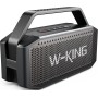 W-King Altavoz Bluetooth, 80W Peak IPX6 Altavoz Bluetooth portátil Resistente al Agua Inalámbrico con 2 Controladores deRango
