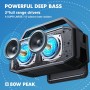 W-King Altavoz Bluetooth, 80W Peak IPX6 Altavoz Bluetooth portátil Resistente al Agua Inalámbrico con 2 Controladores deRango