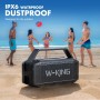 W-King Altavoz Bluetooth, 80W Peak IPX6 Altavoz Bluetooth portátil Resistente al Agua Inalámbrico con 2 Controladores deRango