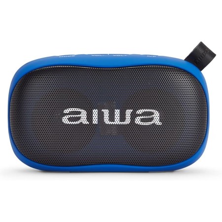 Aiwa BS-110RD: Altavoz Bluetooth portátil, Resistente a la Humedad, pensado para Deportes Exteriores. Color Rojo