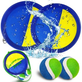 Jalunth Captura Bolas Raqueta Set - Lanzamiento Pelota Juegos Juguetes Playa Agua Jardin Exterior Interior Piscina Terraza para