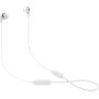 JBL Tune 215 - Auriculares Bluetooth inalámbricos con micrófono (3 Botones, Mando a Distancia y Cable Plano), Color Blanco