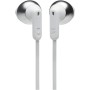 JBL Tune 215 - Auriculares Bluetooth inalámbricos con micrófono (3 Botones, Mando a Distancia y Cable Plano), Color Blanco