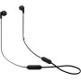 JBL Tune 215 - Auriculares Bluetooth inalámbricos con micrófono (3 Botones, Mando a Distancia y Cable Plano), Color Blanco