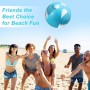 Glitter Pelota de Hinchable Beach,Transparente Pelotas de Playa,Lentejuelas Bola Hinchable para Actividades de Verano al Aire
