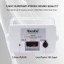 Herdio 3.5 Pulgadas Bluetooth Altavoces Al Aire Libre Altavoces Marinos 3 Senderos 200W Impermeables a Prueba de Agua para