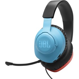 JBL Quantum 100N, auriculares para gaming con cable y micrófono extraíble, JBL QuantumSOUND Signature, compatibles con múltiples