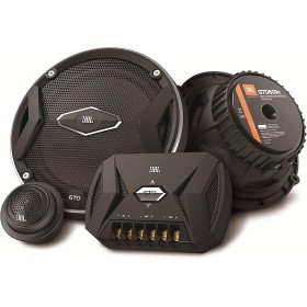 JBL Car GTO 609C Sistema de altavoces de componentes de 2-vías de 6,5 pulgadas, incluye 2 conos de rango medio y 2 conos de