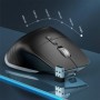 JOMAA-ratón inalámbrico para juegos de ordenador, Mouse negro de 2,4G 