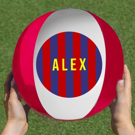 Wanapix | Pelota de Playa Personalizada | Balón de Playa Hinchable con la Foto o Texto Que Quieras | Diseño Bicolor | Plástico